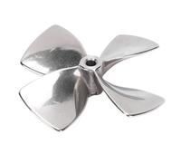 Fockety Hélice para Barco RC, 80 Mm de Diámetro Exterior, Orificio de 6 Mm, Paso de 1,2 Mm, Accesorios de Hélice Giratorios, Hélices de Metal para Barcos de Control Remoto