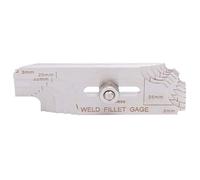 Fockety Herramienta de Inspección de Calibre de Soldadura para Soldador, Prueba Duradera de Calibre de Soldador de Leva de Puente MG-11 para Calderas, Puentes y Tuberías de Campos Petroleros, Hecha