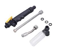 Fockety Hidrolimpiadora de Alta Presión Ajustable Con Manguera de Agua, Cabeza Pulverizadora y Hervidor de Agua, Varilla de Lavado A Presonable Desmontable Para Jardín, Lavado de Coches, etc.