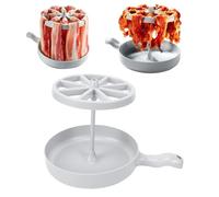 Fockety Hornillo Para Tocino En Microondas, MáQuina Para Hacer Tocino Crujiente Con Filtro De Grasa Incorporado, Bandeja Para Cocinar En Microondas Para, Verduras Y Sobras.