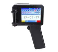 Fockety Impresora de Inyección de Tinta de Mano, Pantalla Táctil de 4.3 Pulgadas Impresoras Portátiles Portátiles con Cartucho de Tinta de Secado Rápido y Altura de Impresión de 12.7 Mm