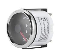 Fockety Indicador de Trimado, 52 Mm/2in UP-DN 0-190ohm IP67 Medidor Impermeable de Trimado del Barco Automotriz de Repuesto, Señal de Indicador de Inclinación Trim con Luz de Fondo Roja (Cubierta