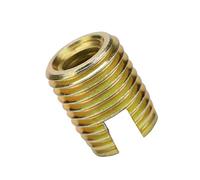 Fockety Inserto de Reparación de Hilo de Acero Inoxidable Fuerte Resistencia a la Vibración 20 Piezas Inserto de Hilo Autorroscante para Productos Electrónicos (#5)