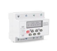 Fockety Interruptor Temporizador Digital, Ciclo Semanal Diario | Configuración de 24 Grupos, Montaje en Carril DIN, Corriente Nominal 30A, Rango de 1 Min A 168H para Motor de Bomba Trifásico