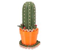 Fockety Juego de ajedrez Enrollable con diseño de cactu, Impreso en 3D, portátil y de Viaje con 32 Piezas Premium y Anillo de fijación, un Divertido Regalos para Amantes de Planta