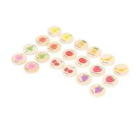 Fockety Juego DE Memoria DE Madera, 20 Piezas Educate Temprano Aprendizaje y Desarrollo Juguetes DE Memoria, Mejorar Las Habilidades DE Pensamiento y, para Niños Pequeños (Tipo 3)