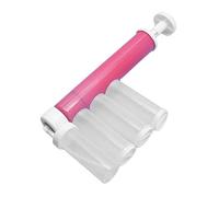 Fockety Juego de Pulverizador con Aerógrafo para Pasteles, Pulverización Uniforme para Decoración de Panadería, Plumero para Hornear, Herramienta Manual para el Hogar, Cocina, Plástico PP (Rosa roja)
