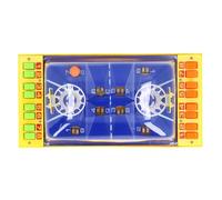 Fockety Juegos DE Mesa DE Baloncesto, 11.65x5.91 Pulgadas Mini Personas Dobles Expulsión DE Dedo CANCHA DE Baloncesto Juguete Interactivo para E Hijos, Tablero Educate DE Plástico (Yellow)