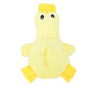 Fockety Juguete Masticable para Perros, Juguete Realista de Peluche de Pato con Material de Felpa de Alta Densidad, Chirriante sin Relleno para Perros Medianos y Grandes, Juego (Patito Amarillo)
