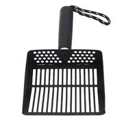 Fockety Kit de Cucharada de para Gato de Acero Inoxidable, Cepillo de Limpieza Portátil y Soporte de Soporte, Diseño Desmontable y Ensanchado para una Fácil Limpieza, con Uso (BLACK)