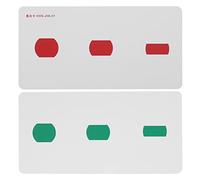 Fockety Las Tarjetas de Corrección de Ambliopía Mejoran el Sentido Visual para el Entrenamiento de Estrabismo, 2 Piezas de Papel Recubierto La Ambliopía Mejora Las Tarjetas para el Ejercicio Ocular