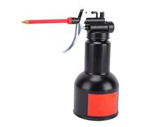 Fockety Lata de Aceite, Bomba Manual de 500 Ml de Capacidad, Lata de Aceite con Boquilla Larga y Flexible, Olla de Acero Al Carbono de Alta Presión, Bomba Industrial, Engrasador,