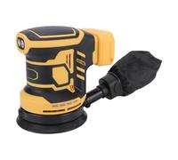 Fockety Lijadora inalámbrica de 20 V, lijadora orbital con motor sin escobillas de 11 000 rpm y colector de polvo, 3 velocidades ajustables, para lijar madera y metal