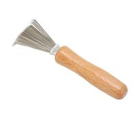 Fockety Limpiador de Cepillos para el Cabello, Diseño Eficaz de Rastrillo de Alambre de Acero Inoxidable para Eliminar la Suciedad del Cabello para Salón de Casa