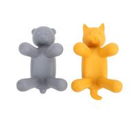 Fockety Lindo Soporte para Esponja de Cocina, 2 Piezas con Forma de Animal, Soporte para Jabón de Silicona, para Fregadero, Decoración de Cocina, Decoración del Hogar para