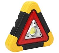 Fockety Luz de Advertencia Triangular para Automóvil, Luz de Trabajo de Emergencia para Resolución de Problemas del Automóvil, Señal Intermitente LED Multifuncional con Batería de Larga Duración