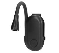 Fockety Luz de Libro, Luz de Lectura Recargable por USB, Lámpara de Lectura Portátil para el Cuidado de los Ojos con Brillo Ajustable, 3 Colores para Amantes de los Libros (Negro)