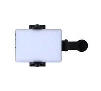 Fockety Luz Portátil para Selfies, LED RGB a Todo Color, Luz de Vídeo Portátil, Doble Abrazadera, de Relleno para Selfies con Abrazadera Frontal y Trasera para Teléfonos