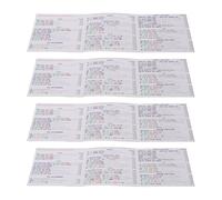 Fockety Mahjong Cards 2025, 4 Tarjetas Mah Jongg con Impresión Grande, Tarjetas de Reglas Guía Fáciles de Leer para Mah Jongg, Accesorios Mahjong, Regalos para Principiantes de,