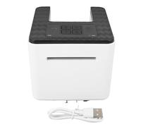 Fockety Máquina de Distribuidor de Cartas Automática, Máquina de Trato Recargable de Tarjetas Recargable de 360 ° para 2 Mazos Admite 4 Jugadores, para Jugar a Las Cartas