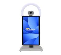 Fockety Máquina de transmisión en Directo, 15,6 Pulgadas 16 Más 256G Dispositivo de retransmisión en Directo de sobremesa Enfoque automático Cámara múltiple Pizarra Inteligente (Enchufe