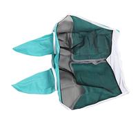 Fockety Máscara de Malla Desmontable para Moscas de Caballo, Protección UV para Caballos, Máscara de Ojo de de Material Satinado Elástico de Primera Calidad (#2)