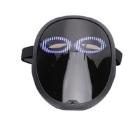 Fockety Máscara Facial LED, Máscara Transformadora Programable con, Control de Aplicación y 115 Patrones, para Fiestas de Disfraces de Halloween y Eventos de Disfraces