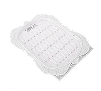 Fockety Material Anti Roto Diseño de Flores Puntas de Esmalte de Uñas Estante de Exhibición 48 Colores Exhibición de Práctica de Uñas Herramienta de Manicura Resistente para la Selección del Cliente