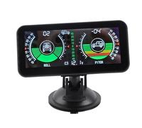 Fockety Medidor de Inclinación de Nivel de Inclinómetro para Automóvil, Medidor de Inclinación de ángulo GPS HUD Universal para Automóvil con Alertas de Alarma Y Pantalla Frontal en Tiempo Real