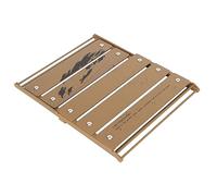 Fockety Mesa Plegable de Camping, Mesa Plegable Portátil de Doble Pletina con Bolsa de Almacenaje, Aleació de Aluminio, Acero Inoxidable Inscritable Picnic Playa