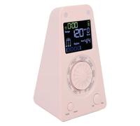 Fockety Metrónomo digital para piano, guitarra, violín, rango de afinación de 2A a 6A, Metrónomo electrónico con diez tonos de compás incorporados, metrónomos portátiles para música (PINK)