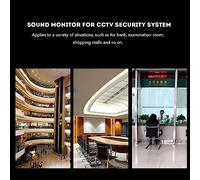 Fockety Micrófono Captador de Sonido de Alta Fidelidad para Seguridad CCTV, Centros Comerciales de Salas de Examen Bancario