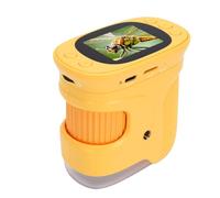Fockety Microscopio Digital para Niños, Microscopio Educativo de Mano con Aumento de 1500X con 8 Luces LED y Pantalla HD de 2 Pulgadas, Portátil para Aula y Exterior
