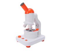 Fockety Microscopio para Niños, Microscopio Biológico LED Dual de 40X a 400X con Batería Recargable, 12 Diapositivas Preparadas para Estudiantes Principiantes Educación Stem Laboratorio