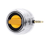 Fockety Mini Altavoz Portátil con Conector de Entrada Auxiliar de 3,5 Mm, Altavoz de Línea de 3 W para Teléfono, Sonido Claro Enchufable para Teléfono Inteligente, Tableta