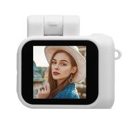 Fockety Mini cámara Llavero, cámara Digital Retro FHD 1080P con Tarjeta SD de 32 GB y Flash, Pantalla de 1,44", grabadora de Video portátil para Grabar y estudiar en Viajes. (White)