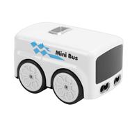 Fockety Mini ônibus RC, brinquedo com Sensor infravermelho, música e luzes LED, 4 Modos interativos Inteligentes, Controle por Gestos Brinquedo com Controle Remoto para crianças (White)