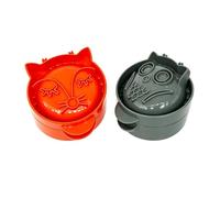 Fockety Mini Prensador Manual para Pasteles, Molde para Hornear con Sellado de Corte de Masa, Herramienta para Dar Forma en un Solo Paso con Diseño de Corte de Liberación de Vapor, (Juego de 2