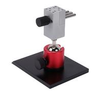 Fockety Mini Tornillo de Banco, Mandíbula Ajustable, Rango de Sujeción de 0 a 2,48 Pulgadas, Base Giratoria, con 6 Varillas y 10 Orificios de Posicionamiento para Fabricación de Joyas,