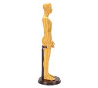 Fockety Modelo de Acupuntura, 20.5 in de Cuerpo Completo Posicionamiento Preciso del Punto de Acupuntura Grabado de Alta Definición Maniquí de Punto de, Modelo de Gráfico de Meridianos con Base y