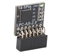 Fockety Módulo de Seguridad de Encriptación, Módulo TPM 2.0 14-1 Pin 2 X 7P 2.0mm Pitch TPM Tarjeta Remota Soporte para 2.0 Motherboard, TPM Chip Módulo de Protección de Plataforma