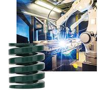 Fockety Molde Verde Spring 2pcs para Sellos de Metal, Dado, Dioses de Plástico, Campos de Automóviles OD 25 Mm ID 12.5 Mm (Th25*50 mm)