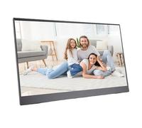 Fockety Monitor portátil, 15,6 Pulgadas HD 1080P HDMI USB C Segunda Pantalla Compatible con WiFi de Doble Banda 2,4G 5G, Monitor Externo ultradelgado para Viajes Altavoz Integrado