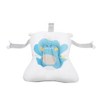 Fockety Neta de Soporte para el Asiento del Baño de bebé, Almohadilla de Baño de bebé de Secado Rápido Antideslizos con Almohada de Esquinas de Soporte de (patrón de dinosaurio)