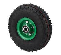 Fockety Neumáticos y Ruedas de Aire de 10 Pulgadas, Ruedas de Goma para Carretilla de Mano 4.10/3.50-4, Neumático de Carga de 250 Kg y Rueda de Plataforma Rodante para Jardín, Carro,