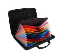 Fockety Organizador de Archivos de Fireproof, Caja de Documento Cerrable con Cáscara Dura con Diseño a Prueba de Polvo Impermeable, Almacenamiento Portátil de 15.6 X 11.6 X 3 Pulgadas