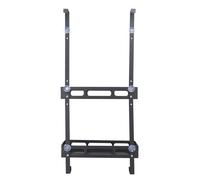 Fockety Organizador de Ducha para Colgar sobre la Alcachofa de la Ducha, Organizador de de 2 Niveles A Prueba de Óxido con Jabonera con Gancho, de Baño Sin Taladro (Modelo B Doble Capa)