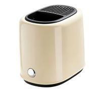 Fockety Organizador de utensilios de cocina, organizador de encimera de plástico con base de drenaje rápido y múltiples compartimentos. Soporte estable y antivuelco para utensilios como (Beige)