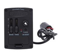 Fockety Pastilla EQ de 2 Bandas de Graves Ajustables ±12dB con Sintonizador LED para Disfrutar de una Música Hermosa Accesorio para Instrumentos Musicales