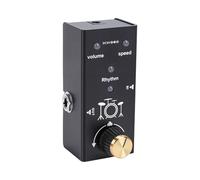 Fockety Pedal de efectos de guitarra con caja ritmos, 55 ritmos batería profesionales con estilos Pop Rock Funk Jazz, para práctica bajo guitarra eléctrica y presentaciones en viv